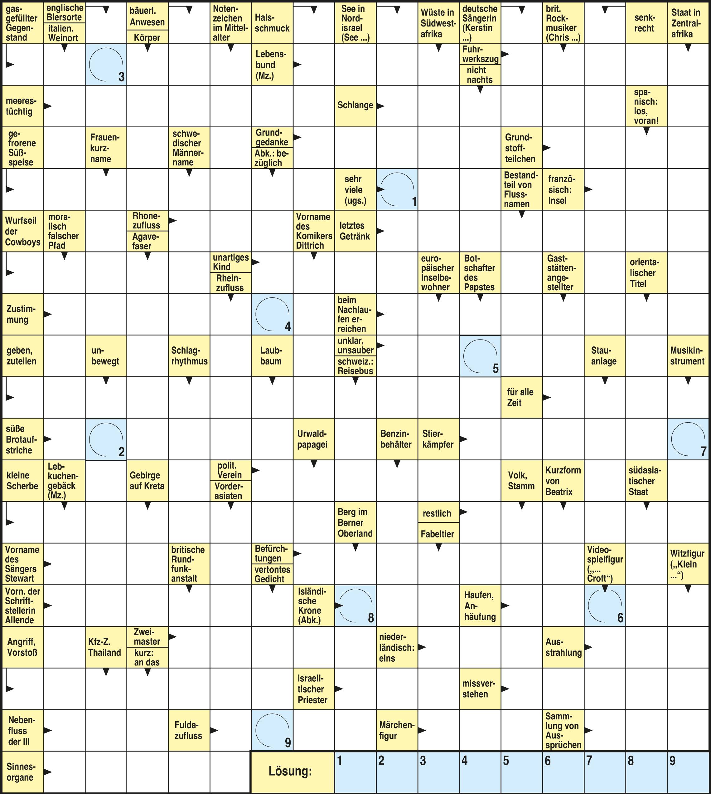 Kreuzworträtsel im VAA Magazin 2025-5